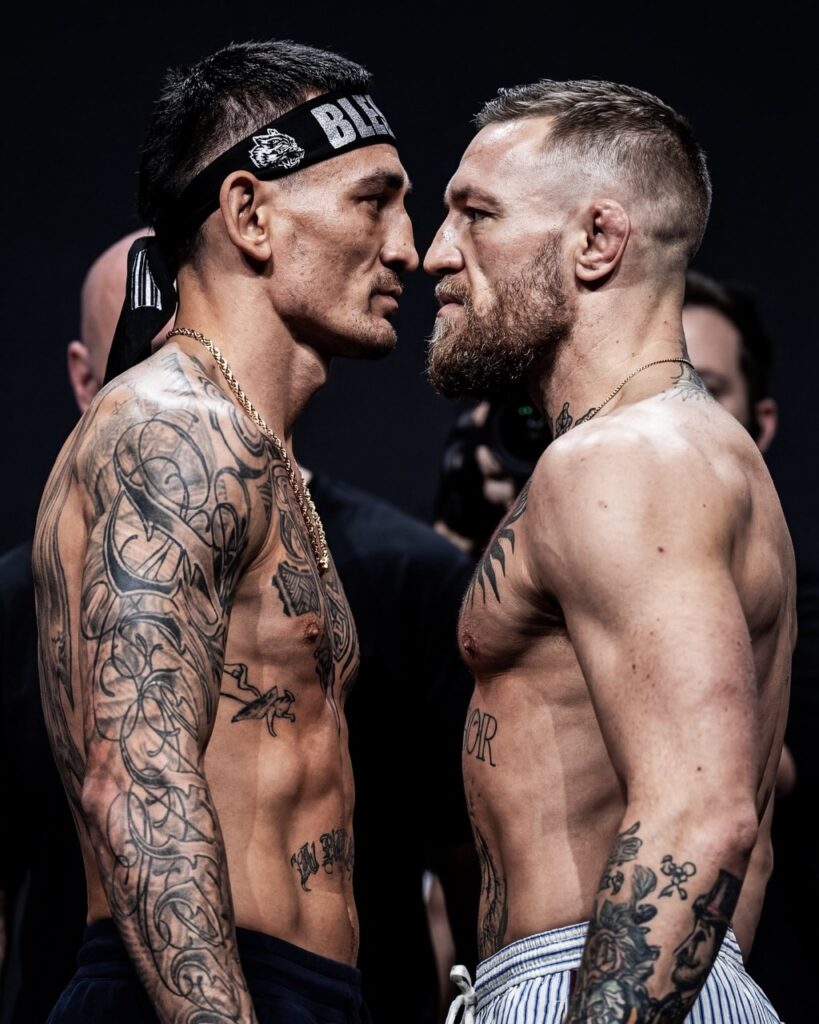 McGregor vs. Holloway 2 face off