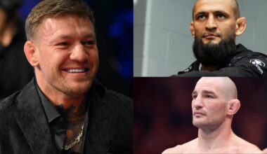 Conor McGregor, Sean Strickland and Khamzat Chimaev