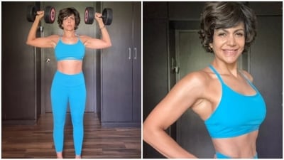 Mandira Bedi shares her engaging shoulder workout on Instagram. (Instagram/ Mandira Bedi)