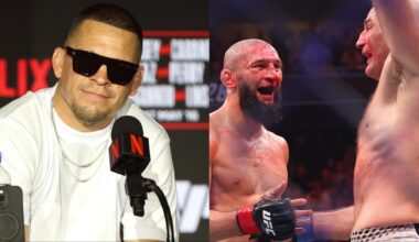 Nate Diaz opposite Khamzat Chimaev and Sean Strickland