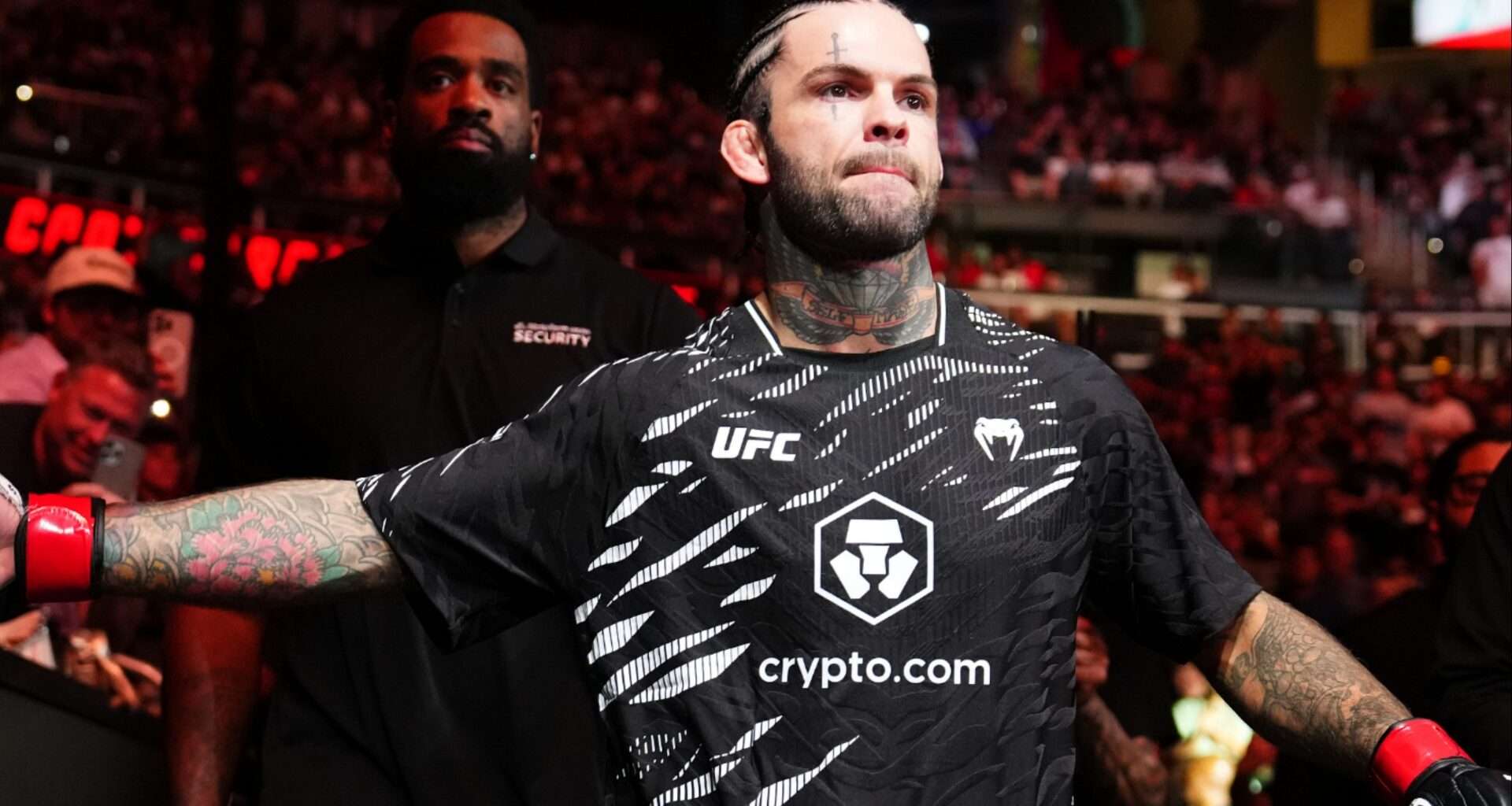 Cody Garbrandt walks to the Octagon for his fight at UFC Atlanta
