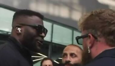 Francis Ngannou and Jake Paul