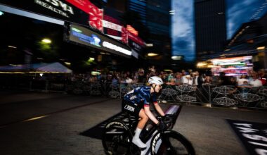Skyler Schneider blasts away from the front of the peloton on the final two corners to win 2026 Greenville Cycling Classic