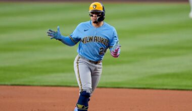 Contreras gets four hits again and Brewers’ combined no-hit bid spoiled in win over Nationals