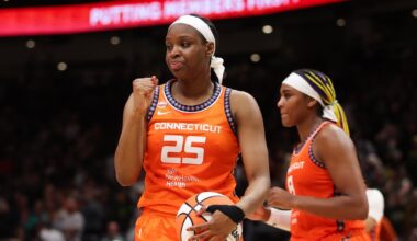 Kennedy Burke’s three-point play in final seconds leads Connecticut Sun to 1st win of the season, over Seattle Storm