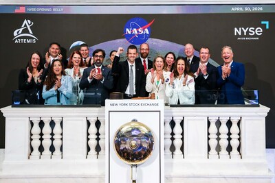 NASA chief Jared Isaacman celebrates Artemis II at the NYSE. NASA chief Jared Isaacman celebrates Artemis II at the NYSE.