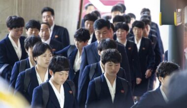 North Korean women’s soccer club arrives in South Korea
