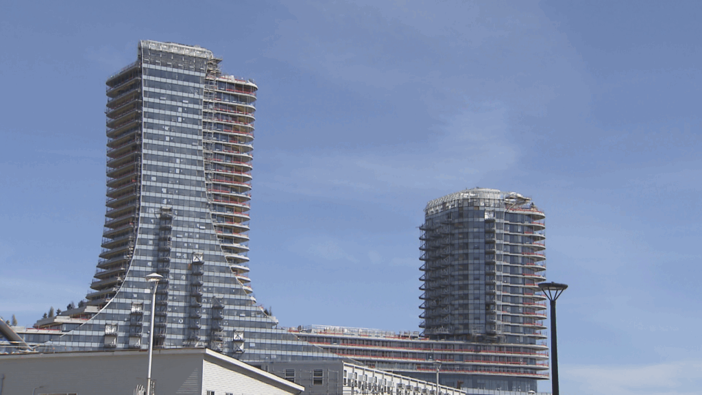 The Oakridge Park development in Vancouver is seen on Monday May 11, 2026.
