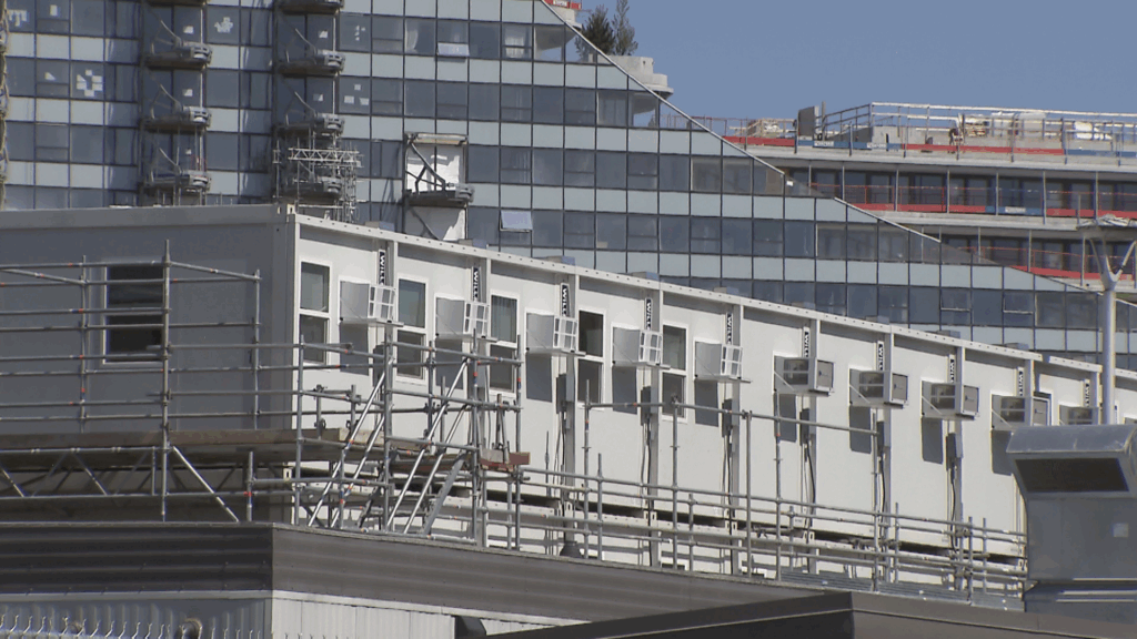 The Oakridge Park development in Vancouver is seen on Monday May 11, 2026.