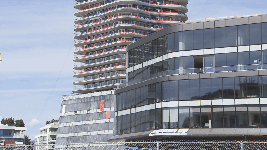 The Oakridge Park development in Vancouver is seen on Monday May 11, 2026.)