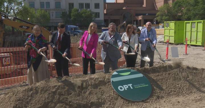 Construction begins on Olympic Plaza transformation project in downtown Calgary - Calgary