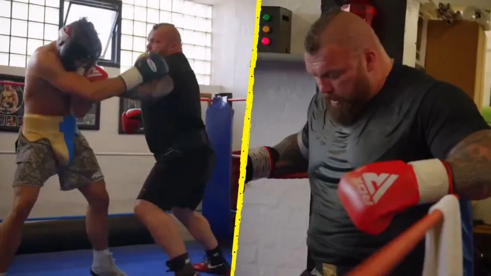 Eddie Hall sparring