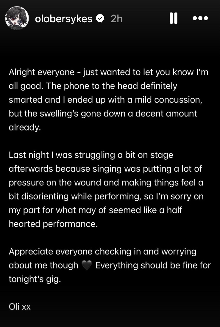 Oli IG story