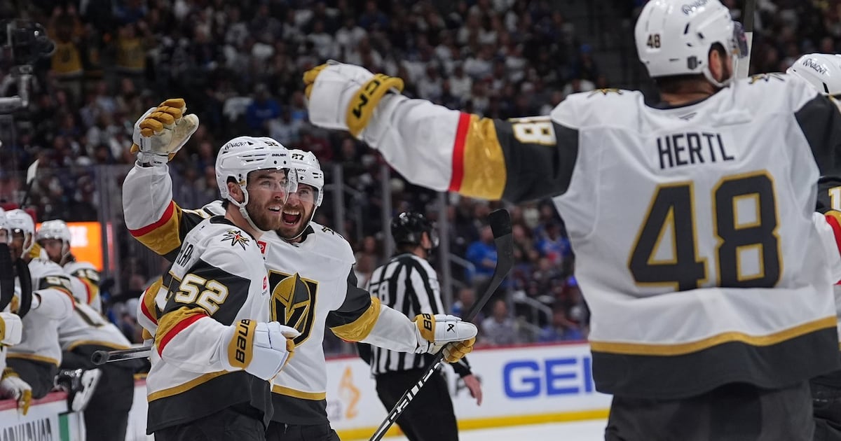 An unlikely hero breaks through as the Golden Knights beat the Avalanche 4-2 in Game 1