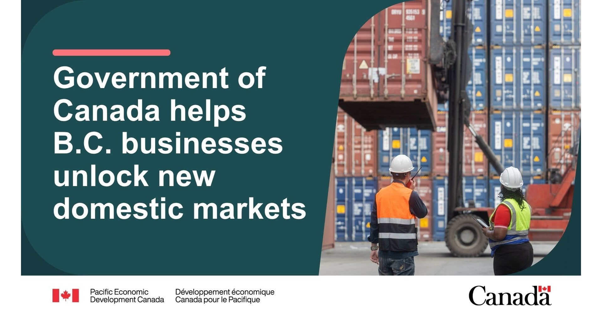 Government of Canada helps B.C. businesses unlock new domestic markets