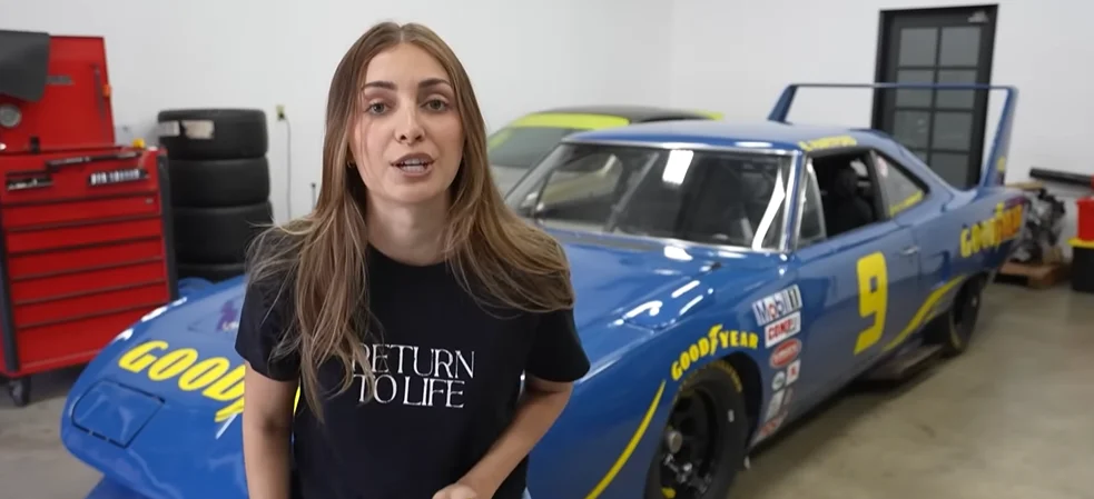 California woman surprises regular dealership as she takes her barn find Superbird NASCAR in to be serviced