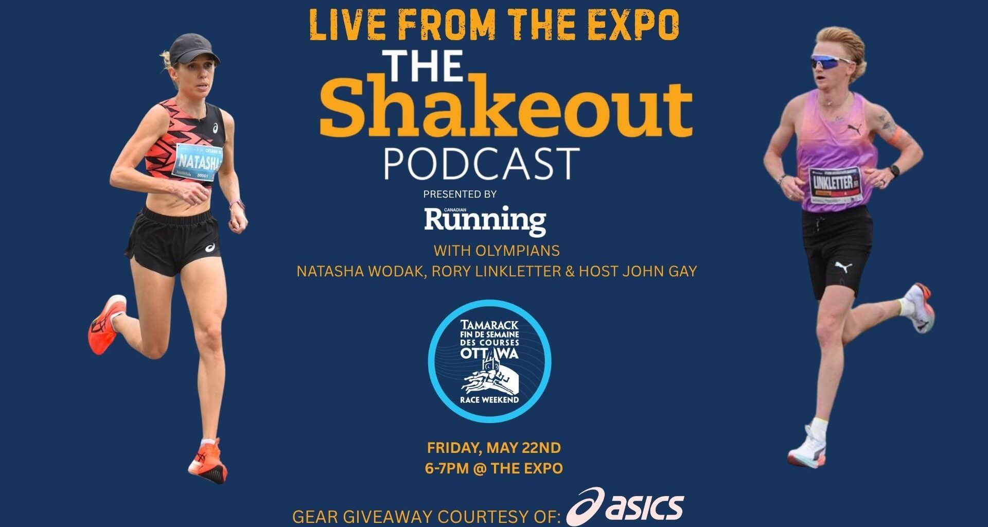 The Shakeout Podcast Live from Ottawa Race Weekend Show ft. Rory Linkletter & Natasha Wodak