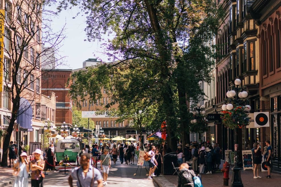 The streets of Gastown.
