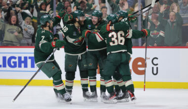 Takeaways: Hughes' historic night leads Wild past Stars, into Round 2