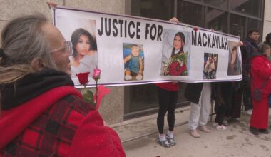 Winnipeg comes together to honour Red Dress Day