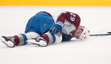 Colorado Avalanche’s Nathan MacKinnon exits Game 3 with apparent injury
