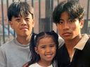 Ramone Lavina, right, Jace Lavina, left, and Mya Lavina were killed in a crash caused by a drunk driver in Etobicoke on May 18, 2025.