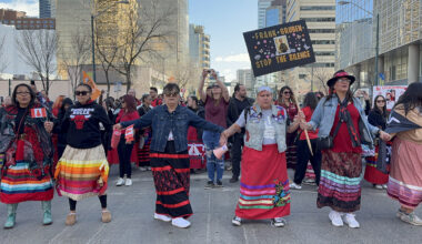 Honouring and Remembering: Red Dress Day on Jasper Avenue in Edmonton