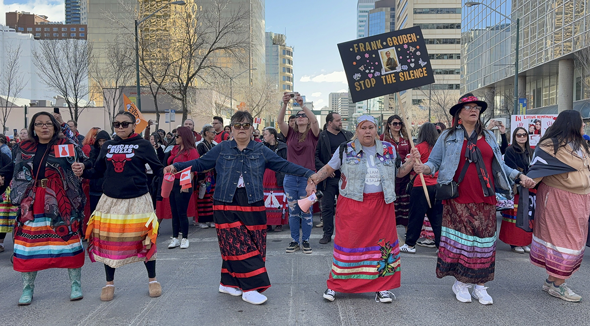 Honouring and Remembering: Red Dress Day on Jasper Avenue in Edmonton