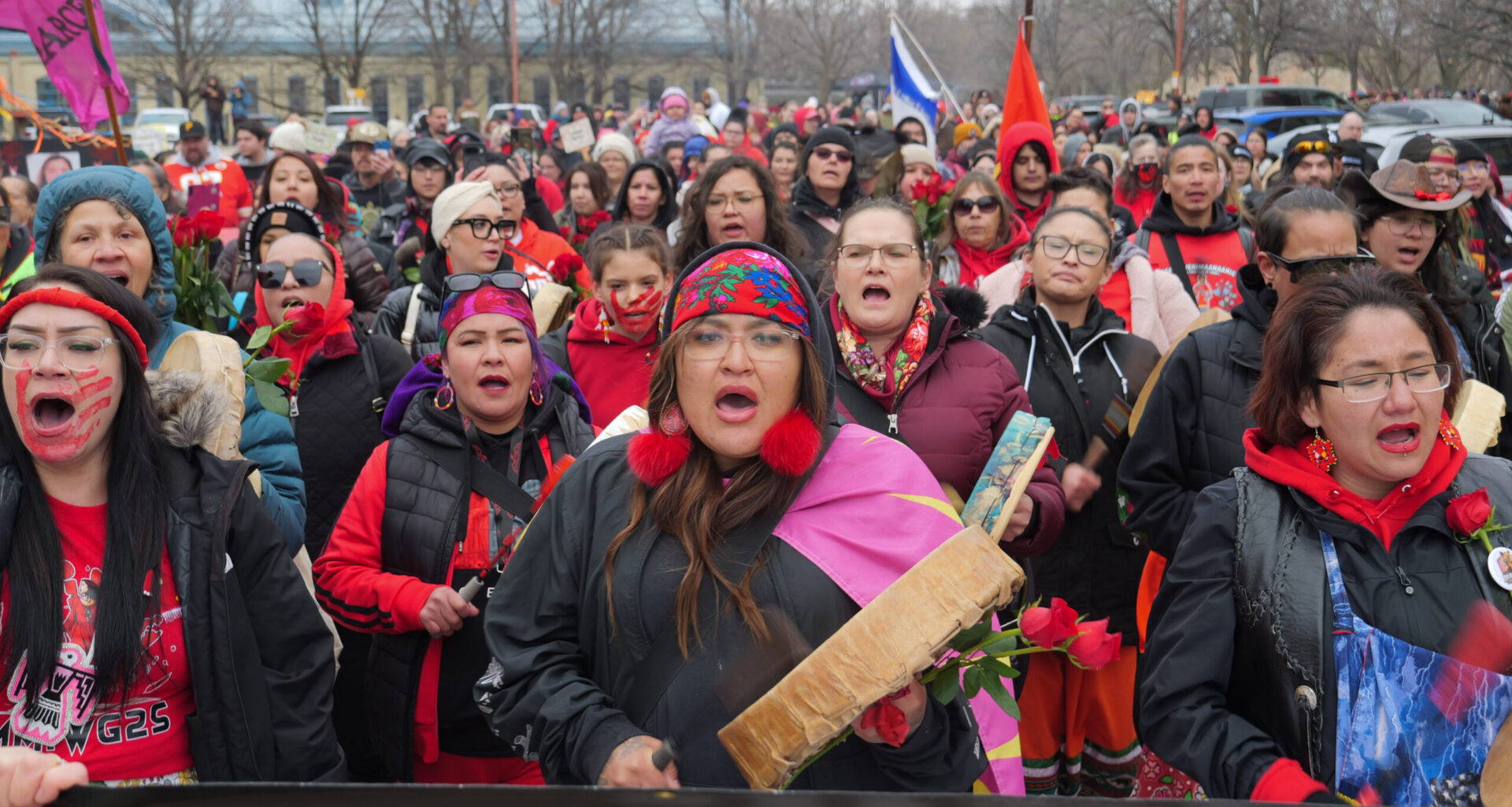 In photos: Winnipeg marks Red Dress Day with community support and calls for justice
