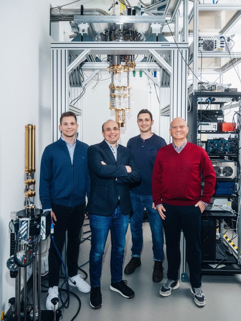 Rostyslav Serha, Andrii Chumak, David Schmoll and Sebastian Knauer