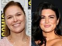 Ronda Rousey, left, and Gina Carano are stepping out of retirement for Netflix's first MMA event on May 16.