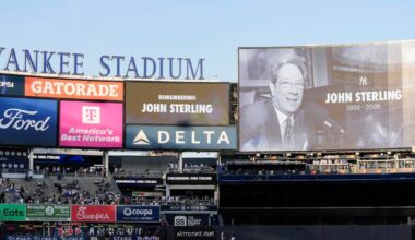 Yankees to honor late broadcaster John Sterling with jersey patch
