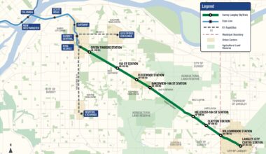 Surrey Langley SkyTrain: All 8 stations along the 16-kilometre extension are now under construction