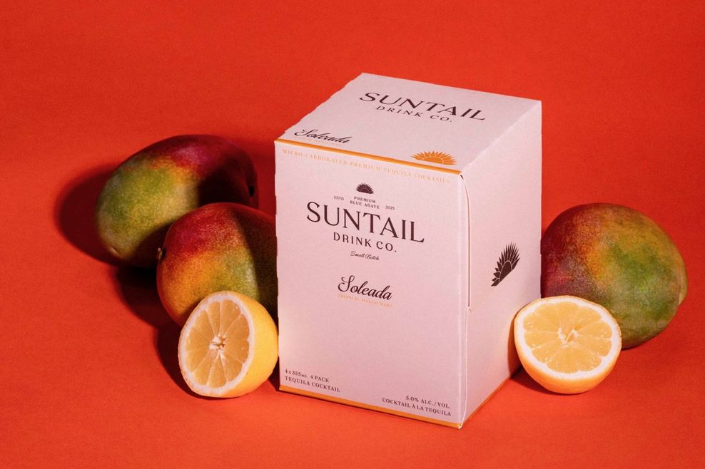 A box of Suntail and some mangos.