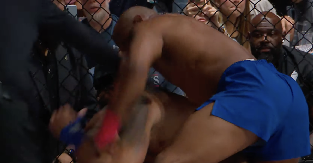 Gamebred Bareknuckle MMA video: Yoel Romero breaks Alex Nicholson’s jaw with brutal fight-ending punch