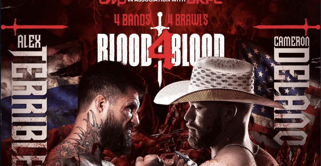 BKFC Blood4Blood card, start time for Alex Terrible bout