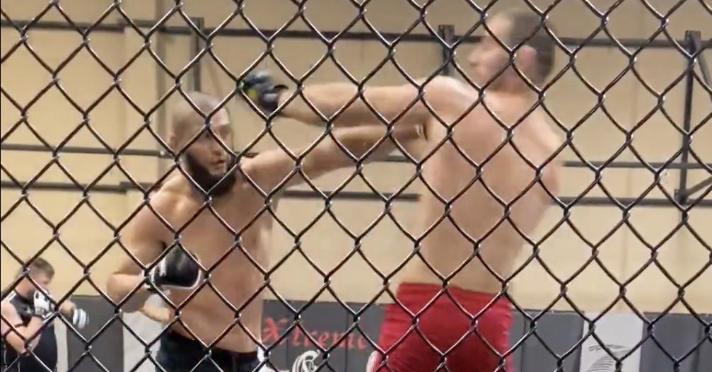 Khamzat Chimaev shares unseen training footage ‘bullying’ Sean Strickland