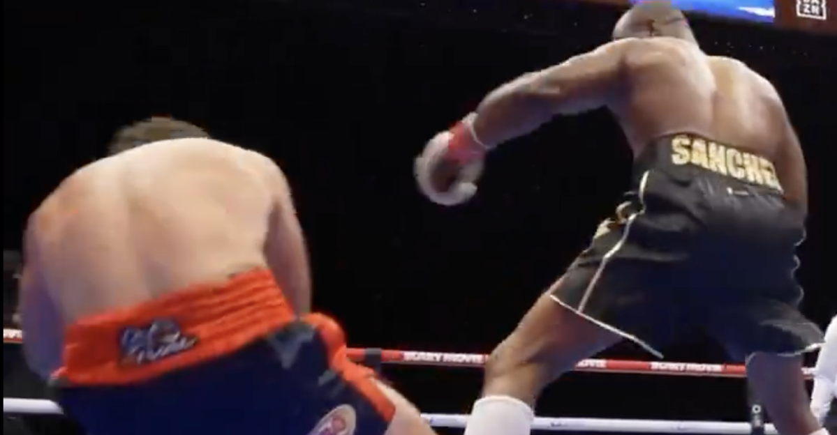 Usyk vs. Rico video: Frank Sanchez flattens Richard Torrez Jr. with brutal uppercut to score knockout win