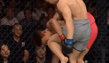 Road to UFC video: Namsrai Batbayar scores knee knockout amid grounded fighter confusion