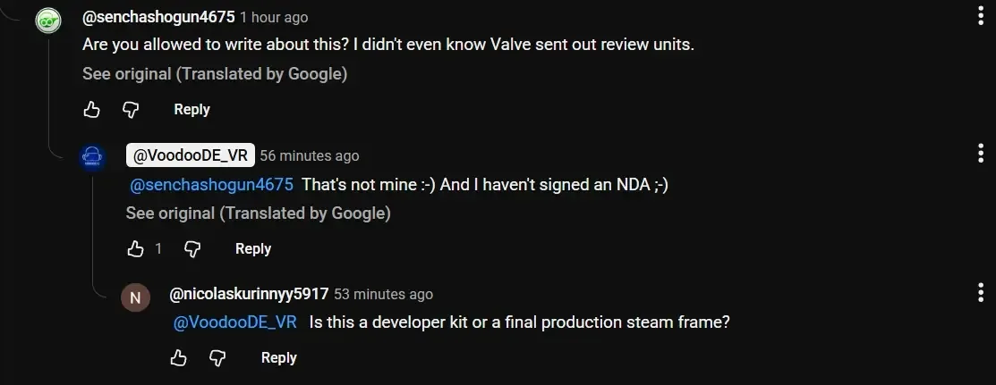 First Sighting of Steam Frame In Reviewer's Hands Gives Hope For Announcement Soon 1 Screenshot 18 5 2026 104935 www.youtube.com
