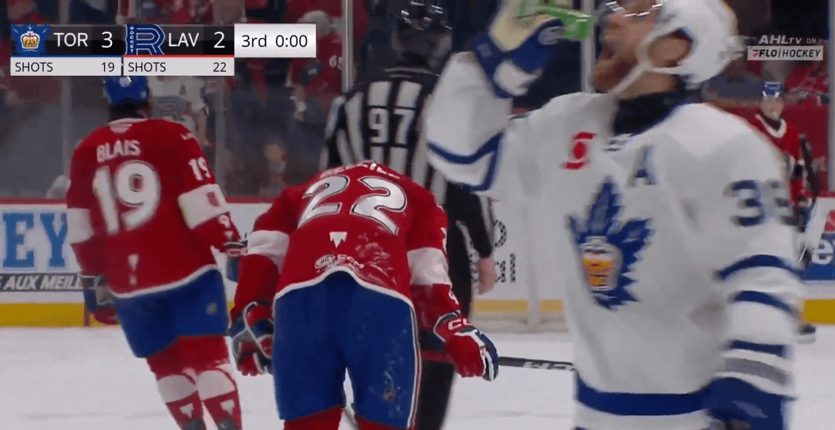 AHLer drinks beer thrown by angry fan following playoff elimination game