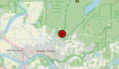 Wildfire sparks overnight response in B.C Maple Ridge forest