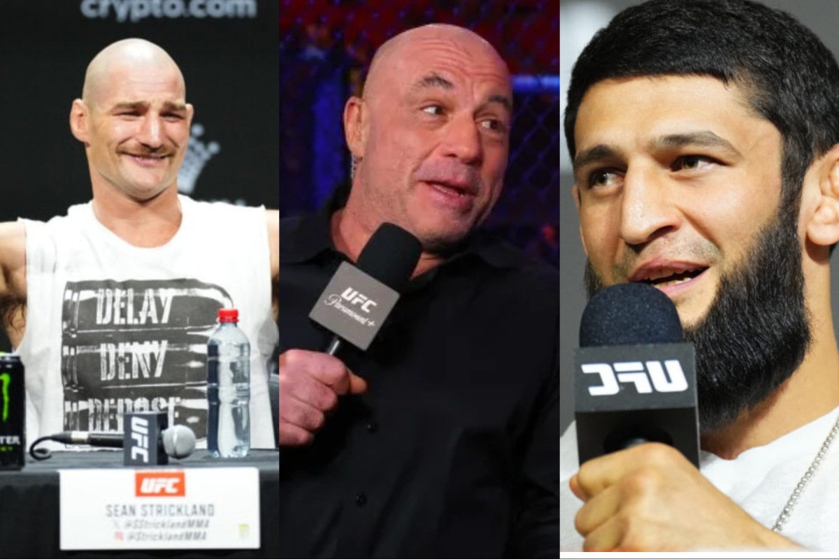 Sean Strickland, Joe Rogan, and Khamzat Chimaev