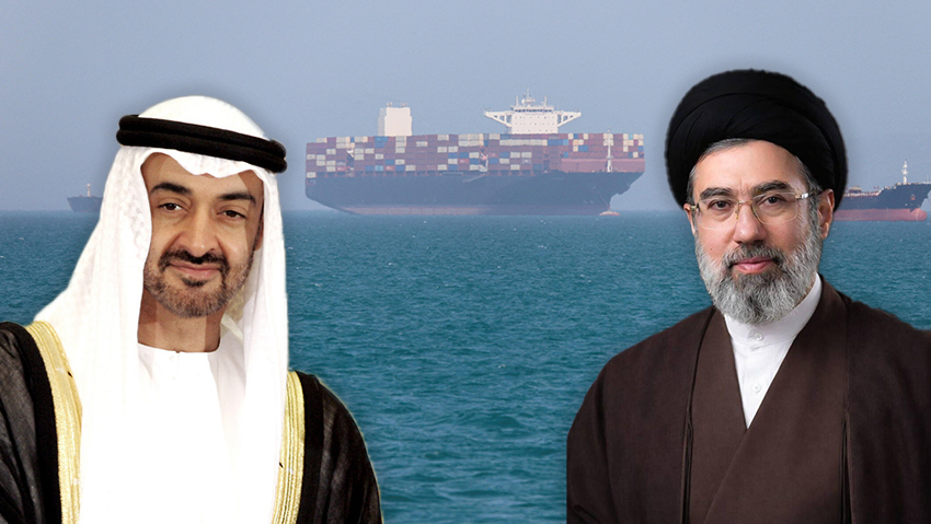 Bin Zayed and Khamenei: Emirates' response to Iranian missiles? (Photos: AP, Amirhosein Khorgooi/ISNA/WANA (West Asia News Agency) via Reuters) Bin Zayed and Khamenei: Emirates' response to Iranian missiles?
