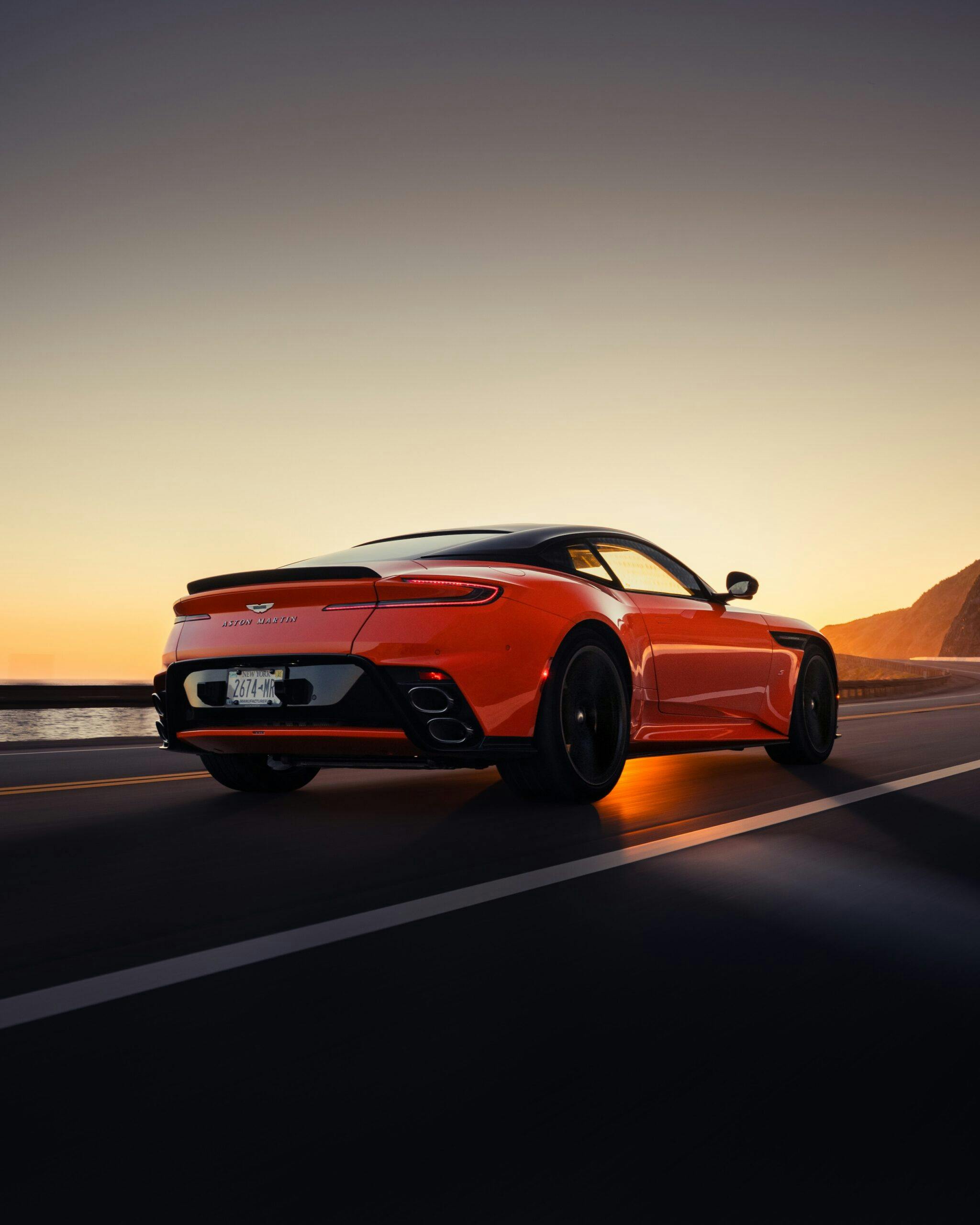 Aston Martin DB12S rear three quarter vertical