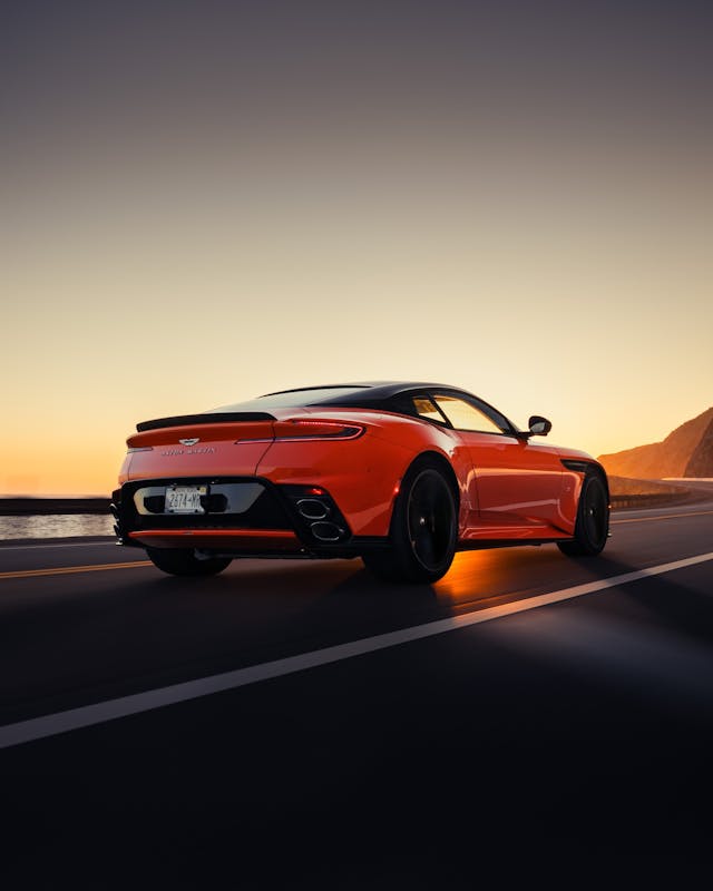 Aston Martin DB12S rear three quarter vertical