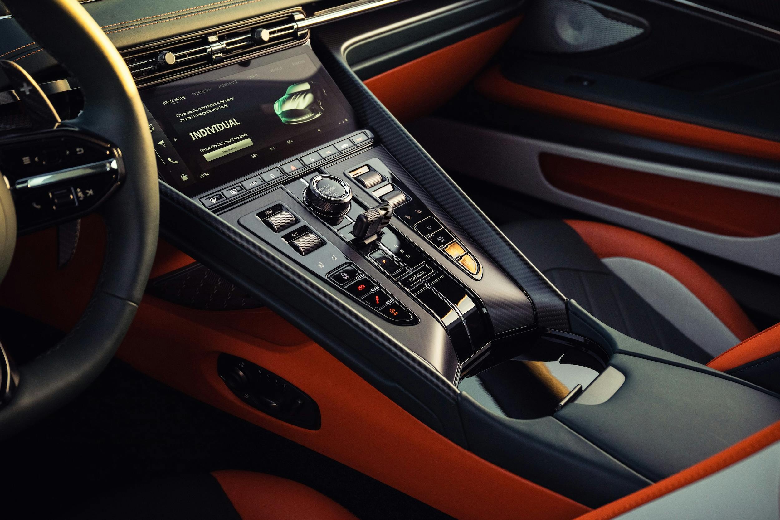Aston Martin DB12S interior center console