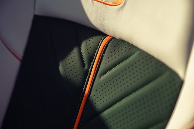 Aston martin DB12S interior seat detail