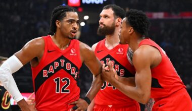 Raptors leading Cavaliers at halftime of Game 7