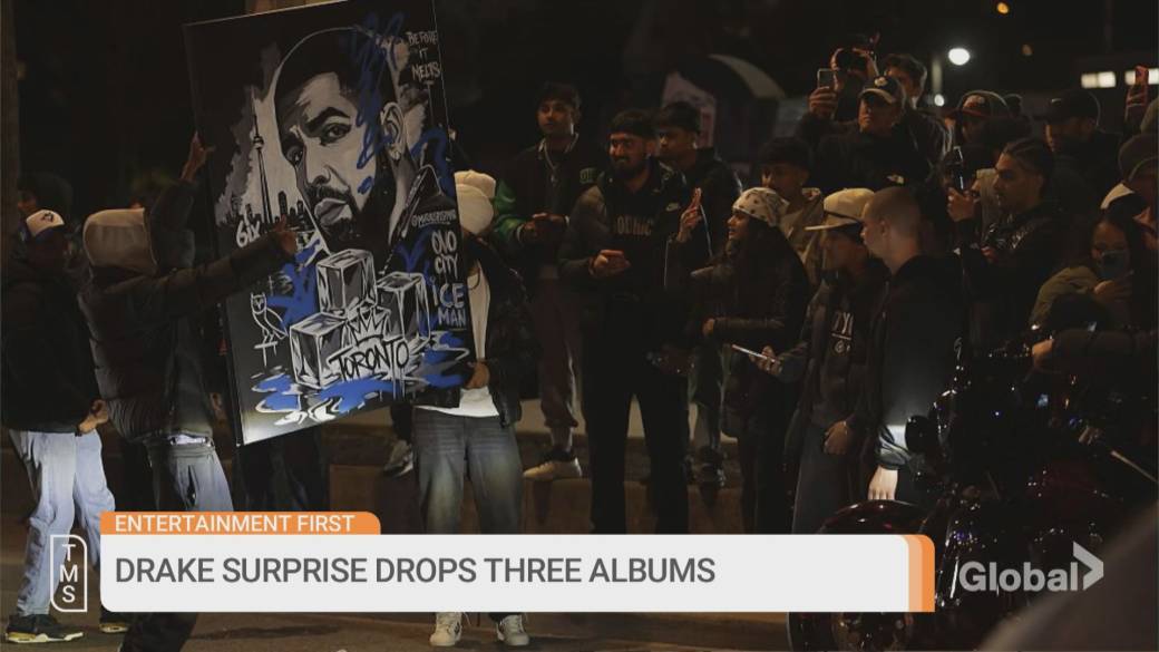 Click to play video: 'Drake stuns fans by dropping three new albums in one night'